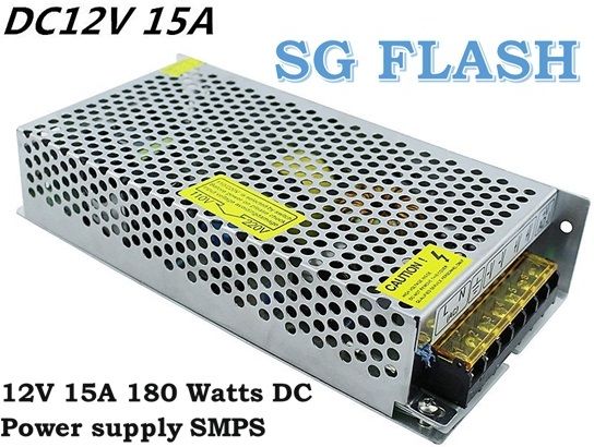 SG Flash 12V 15A 180 Watts DC Power supply SMPS 180 Watts Server PSU with 0 SATA Cables-image-17