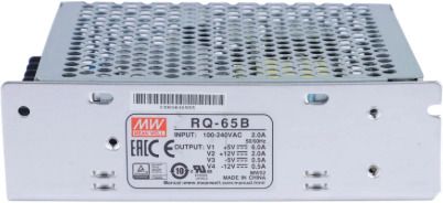 Mean Well Quad power supply,65 Watt, RQ-65B, 5V/6A 12V/2A 5V/0.5A -12V/0.5A , panel mount 65 Watts Computer PSU with 0 SATA Cables-image-30