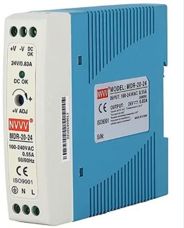 Mean Well power supply, MDR-20-24, 20 watt, 24 valt, 1 AMP, Din rail 20 Watts Computer PSU with 0 SATA Cables-image-6