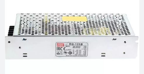 Mean Well SMPS, 5V/11A 12V/4.5A -5V/1A -12V/0.5A, RQ-125B, panel mount Quad Power Supply 125 Watts Computer PSU with 0 SATA Cables-image-44