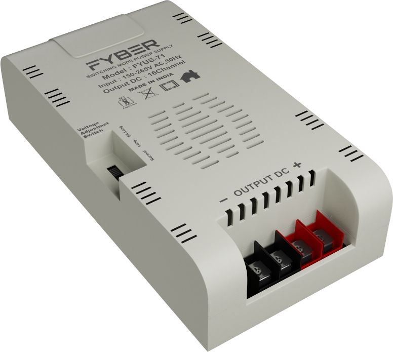 FYBER CCTV Upto 16 Normal Analog Security Camera Power Supply SMPS Model FYUS-71 192 Watts Computer PSU with 0 SATA Cables-image-34