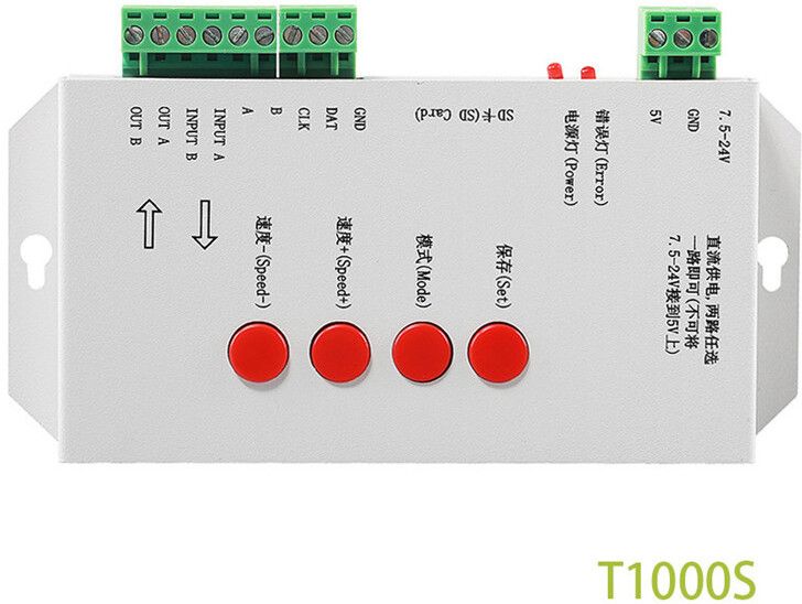 Brilights LED Controller T1000S with SD Card 60 Watts PSU-image-1