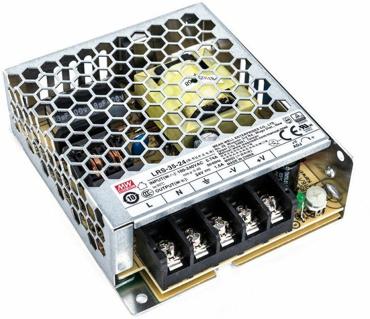 Mean Well LRS-35-24, 1.5A Single Output Switched Mode Power Supply 35 Watts Computer PSU with 0 SATA Cables-image-17