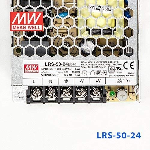 Mean Well Panel Mount SMPS , LRs-50-24 , 24 Volt 2.5A 50 Watts Computer PSU with 0 SATA Cables-image-42