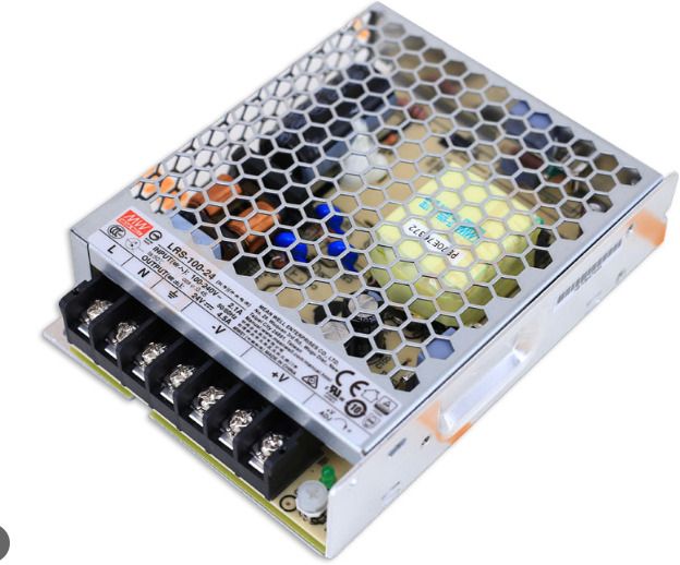 Mean Well power supply, LRS-100-24, 100 watt, 24 valt, 4.5 AMP, panel mount 100 Watts Computer PSU with 0 SATA Cables-image-31