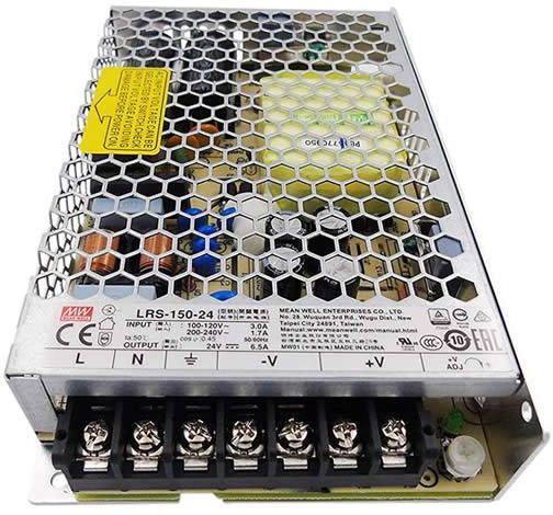 Mean Well power supply, LRS-150-24, 150 watt, 24 valt, 6.5 AMP, panel mount 150 Watts Computer PSU with 0 SATA Cables-image-29