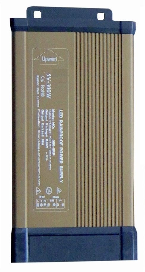 BALRAMA 5V 60A 300Watt Rainproof LED Power Supply AC DC Converter 5 Volt SMPS Adaptor 300 Watts Computer PSU with 6 SATA Cables-image-40