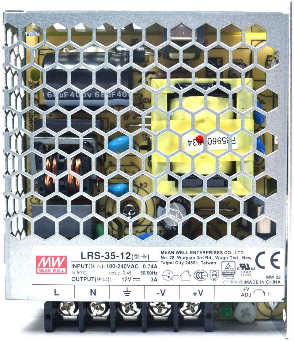 Mean Well LRS-35-12,Panel Mount 35 Watt, 12V, 3A Power supply Industrial & LED 35 Watts Computer PSU with 0 SATA Cables-image-34