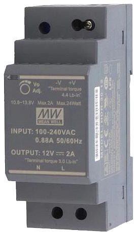 Mean Well power supply, HDR-30-5, 30 watt, 5 valt, 3 AMP, Din rail 30 Watts Computer PSU with 0 SATA Cables-image-4
