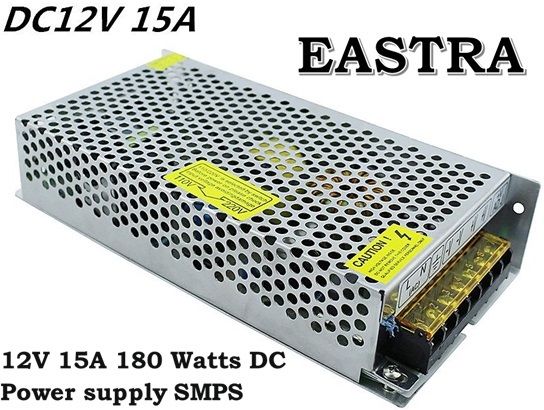 EASTRA PREMIUM DC 12V 15A SMPS Mode CCTV Switching Portable Power Supply 180 Watts Computer PSU with 2 SATA Cables-image-37