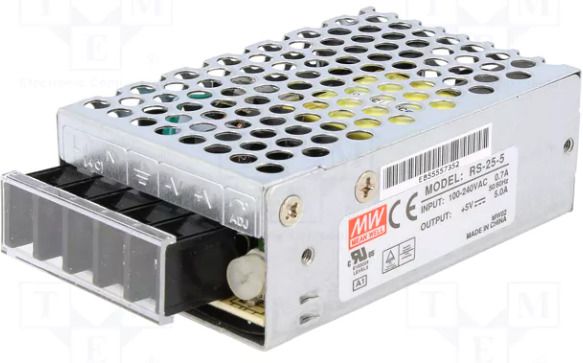 Mean Well power supply, RS-25-5, 25 watt, 5 valt, 5 AMP, panel mount 25 Watts Computer PSU with 0 SATA Cables-image-28