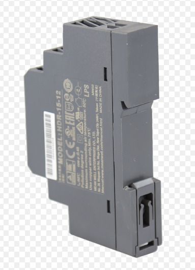 Mean Well power supply, HDR-15-12, 15 watt, 12 valt, 1.25 A, Din rail 15 Watts Computer PSU with 0 SATA Cables-image-46