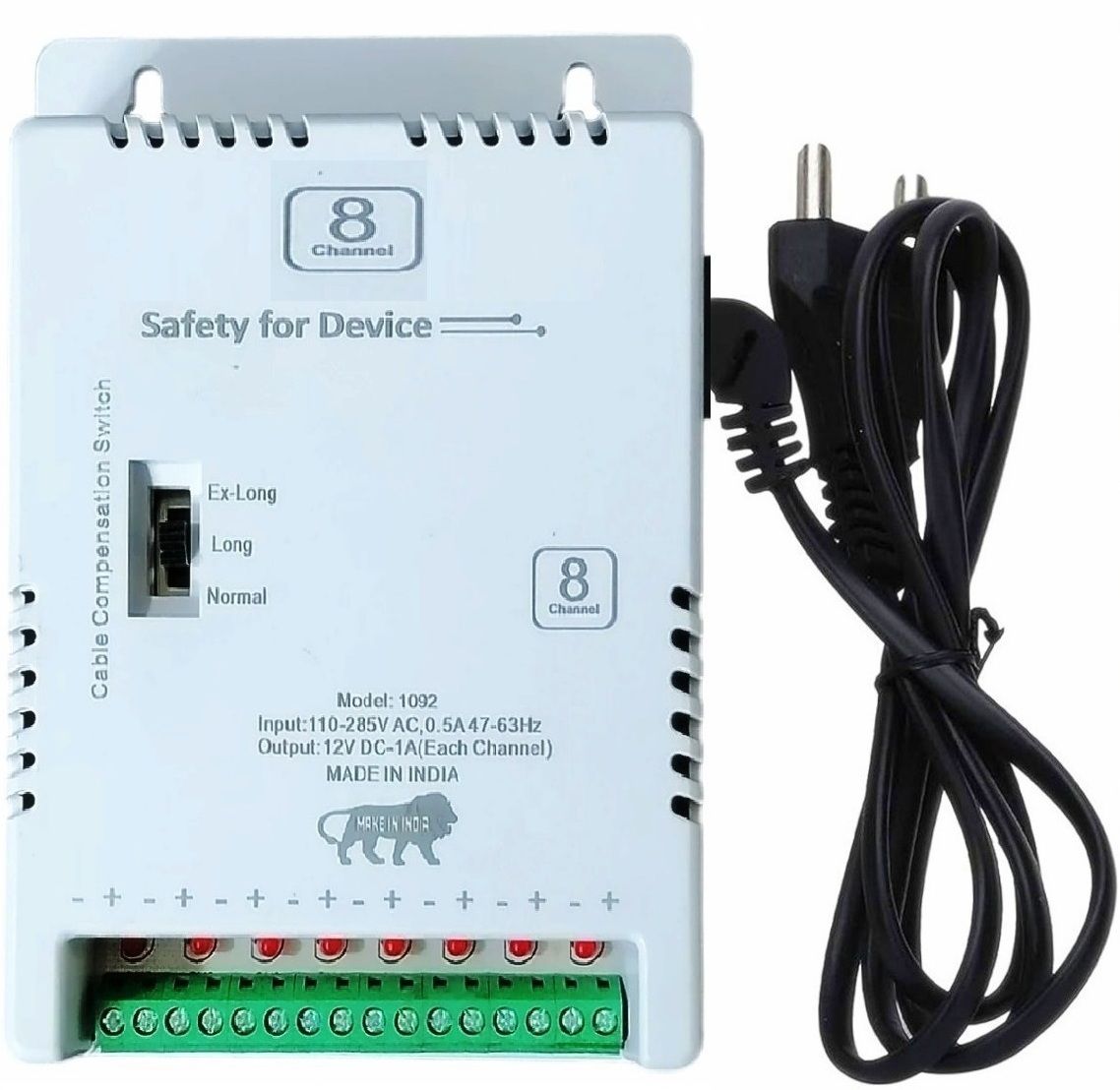 BALRAMA 8 Channel CCTV Camera SMPS Power Supply Adapter 12V 10A 120W AC to DC Converter 120 Watts PSU-image-34