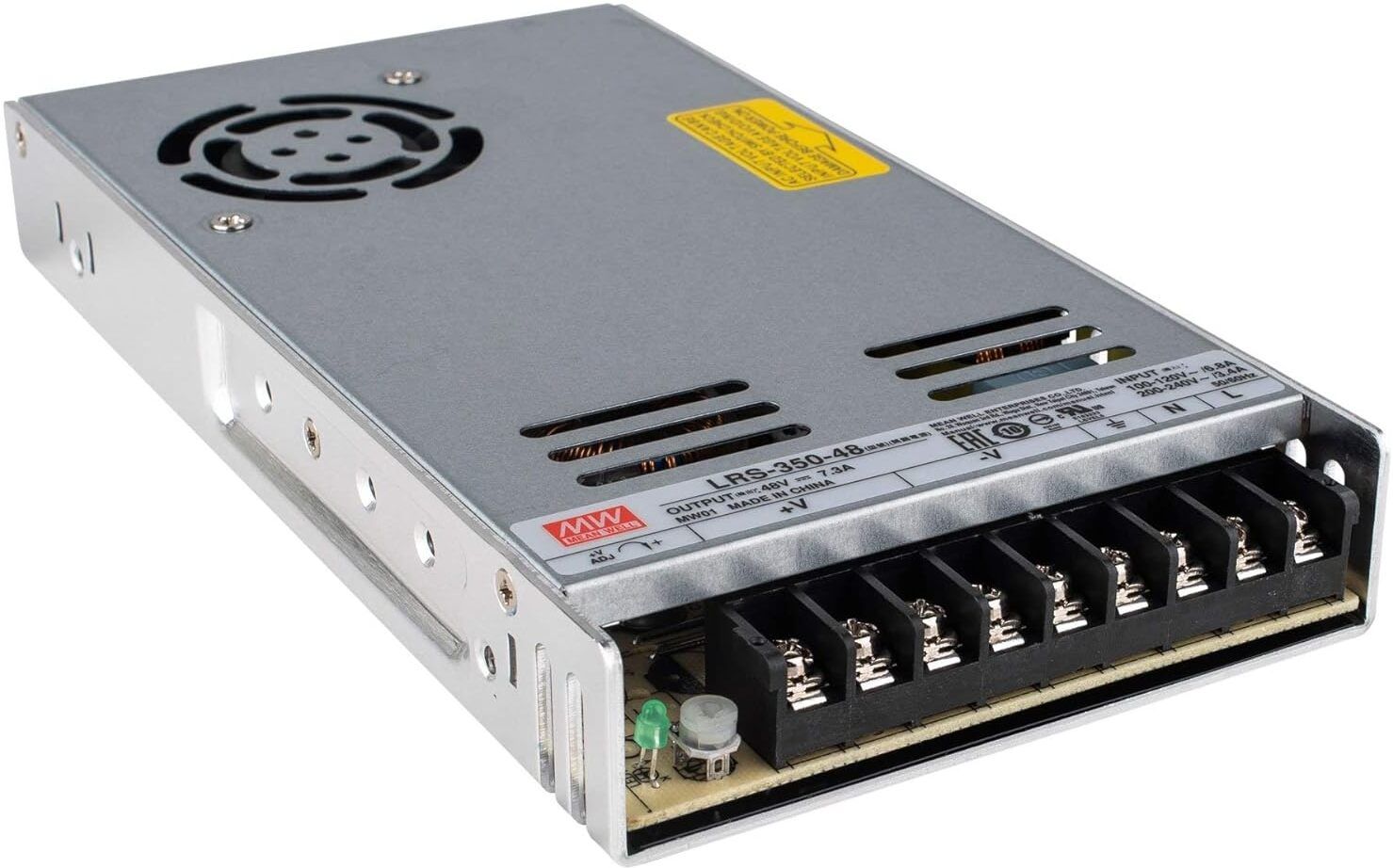 TECHNEXA MEAN WELL MW LRS-350-48 48 VDC 7.5A 350W Regulated Switching Power 350 Watts Computer PSU with 0 SATA Cables-image-28