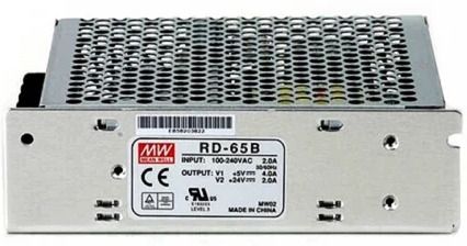 Mean Well SMPS, 5V/6A 12V/2A 5V/0.5A -12V/0.5A, RQ-60B, panel mount Quad Power Supply 65 Watts Computer PSU with 0 SATA Cables-picture-15