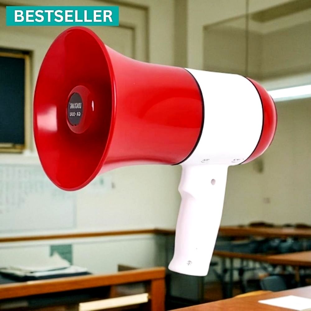 frony Handheld (Megaphone with Recorder) (Bhopu Talk Record Play) & Siren MusicLK609 Handheld (Megaphone) (Bhopu) Horn with USB & SD Card Port for AnnouncingZL641 Outdoor, Indoor PA System-picture-47