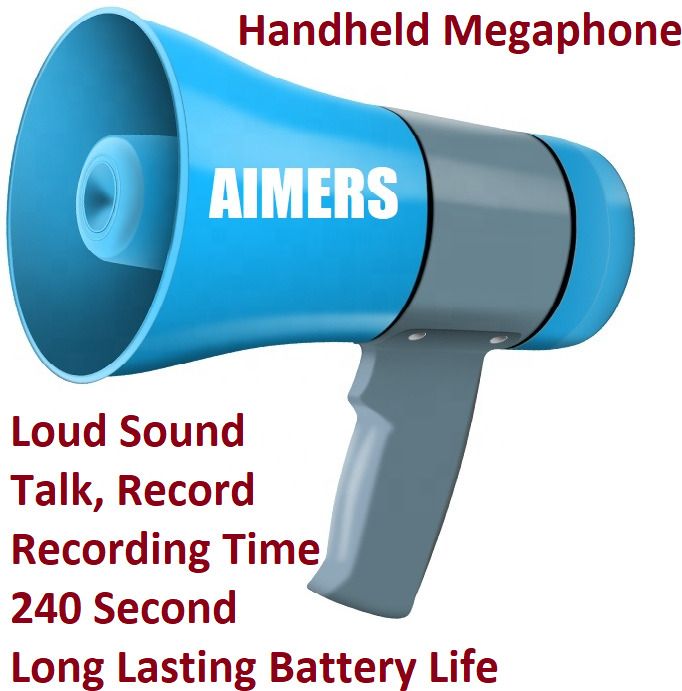 aimers Bluetooth Megaphone Indoor, Outdoor PA System (100 W) Loudspeaker Megaphone, Memory Card Input For Announcing Talk Record Play, Indoor, Outdoor PA System-picture-23