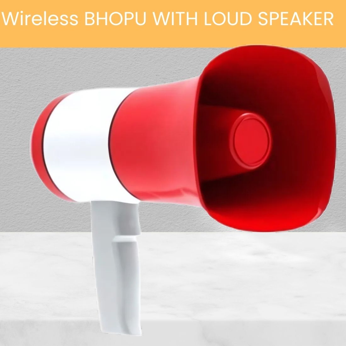 Bhopu Portable Megaphone, Siren Loudspeaker Function & Long Battery LifeVI94 Outdoor PA System-image-9