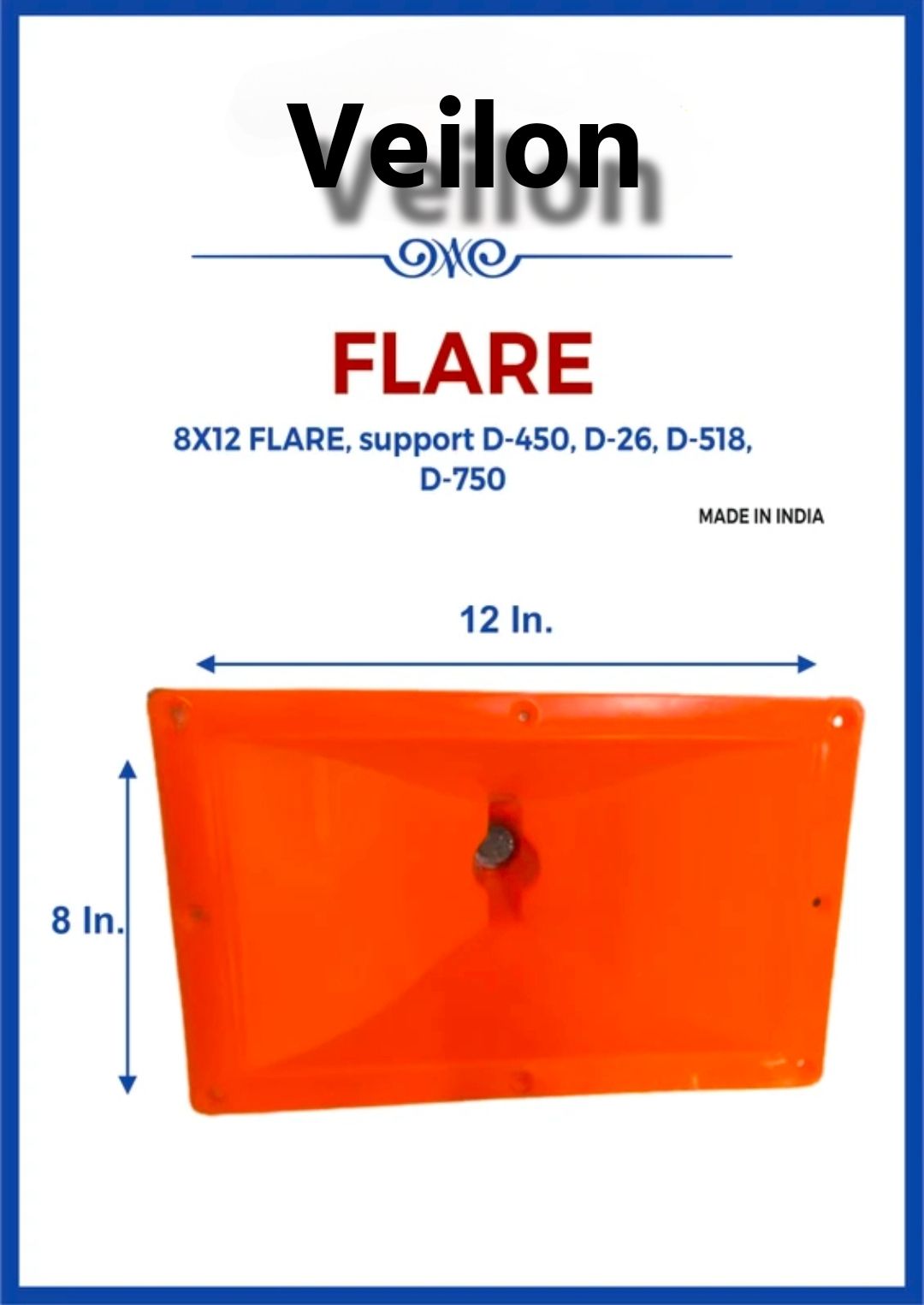 veilon Brand 8X12 FLARE, support D-450, D-26, D-518, D-750 Brand 8X12 FLARE, support D-450, D-26, D-518, D-750 Outdoor PA System-picture-15