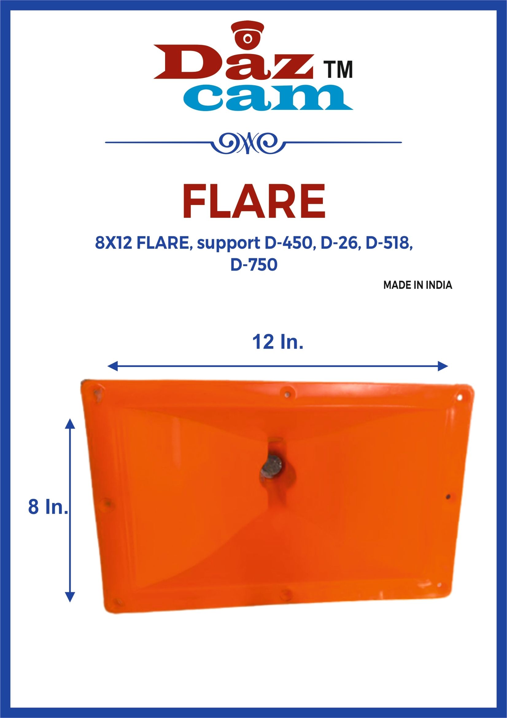 Brand 8X12 FLARE, support D-450, D-26, D-518, D-750 Outdoor PA System