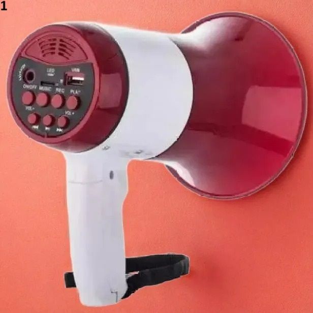 A1254 Mic 11 Powerful and Lightweight Loud Megaphone Speaker with Built In Mic Indoor, Outdoor PA System