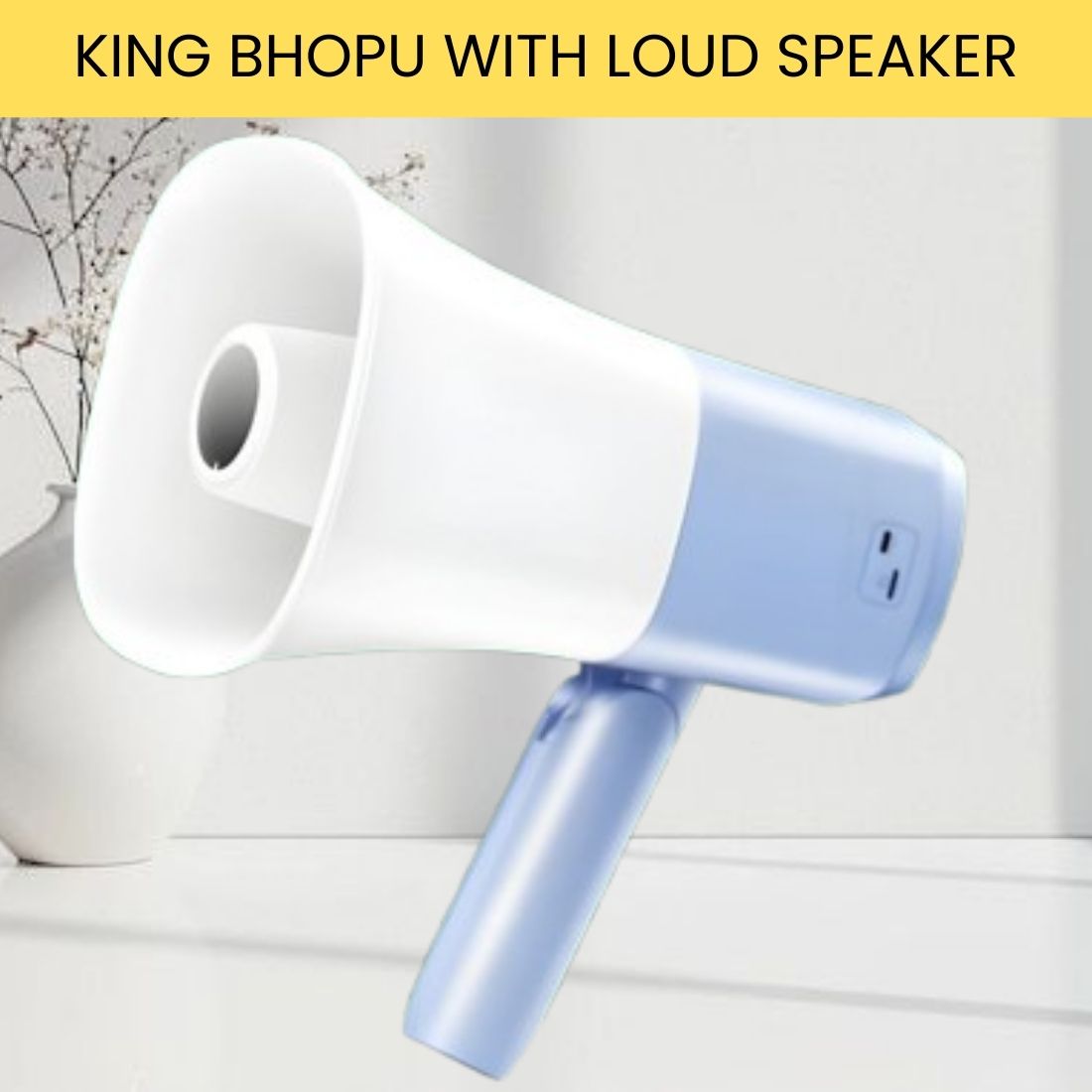 guggu King Bhopu Portable Megaphone, Siren Loudspeaker With Rechargeable BatteryCT463 King Bhopu Portable Megaphone, Siren Loudspeaker With Rechargeable BatteryCH463 Outdoor PA System-picture-36