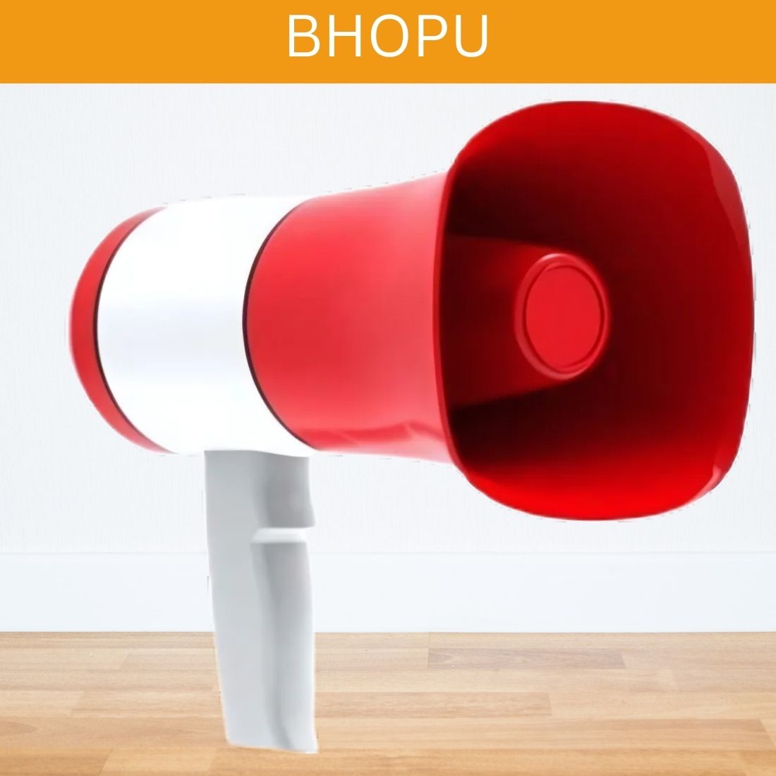 Bhopu Portable Megaphone, Siren Loudspeaker Function & Long Battery LifeBO70 Outdoor PA System-image-7