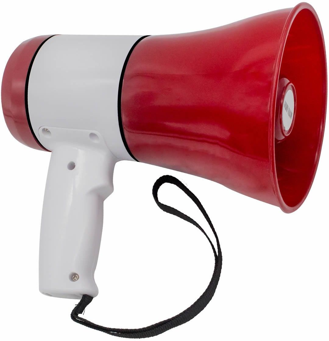 Portable 30W Handheld Megaphone Loud Speaker Recording Speaker USB & SD Card Handheld Megaphone - Built-in Siren 30W Talk, Record, Play, Siren, Music Red Indoor, Outdoor PA System