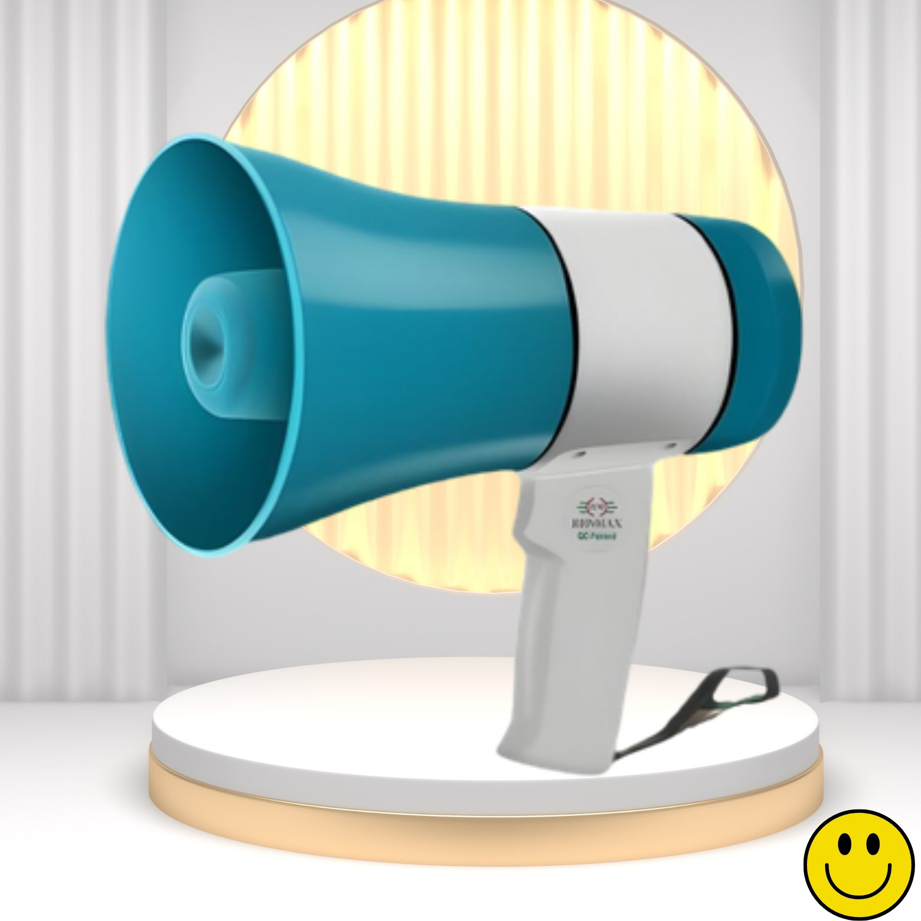 clairbell Handheld Megaphone with Siren, Microphone & Rechargeable for Outdoor EventsB262 Megaphone Portable Megaphone Siren Loudspeaker Function &Long Battery BackupI262 Outdoor PA System image 1