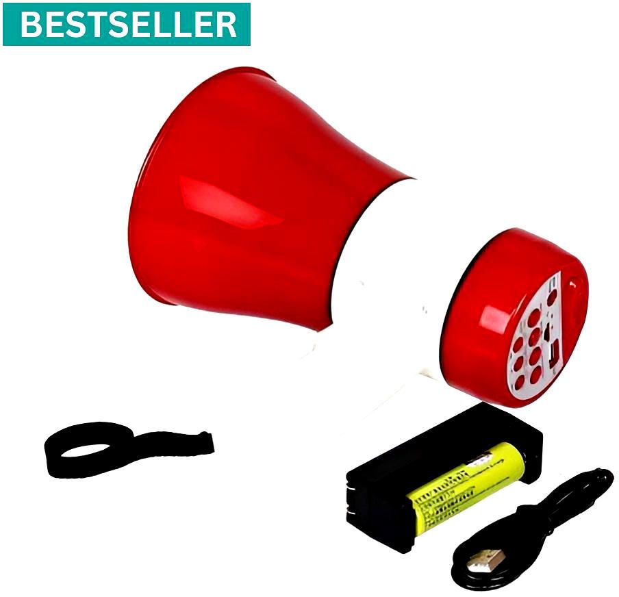 yaroh Handheld (Megaphone with Recorder) Siren Music Loud Speaker for AnnouncingBG65 Outdoor, Indoor PA System-picture-27