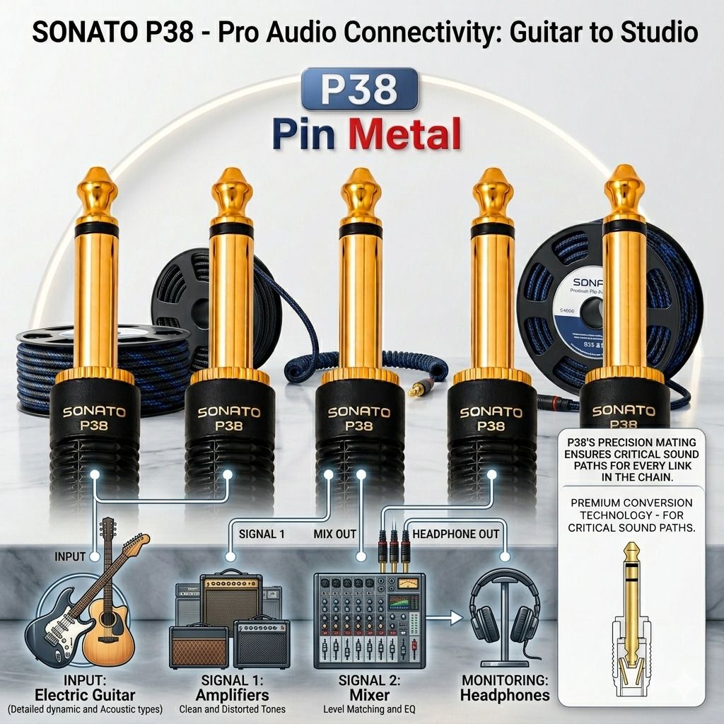 sonato P38 Pin Metal Indoor, Outdoor PA System-picture-46