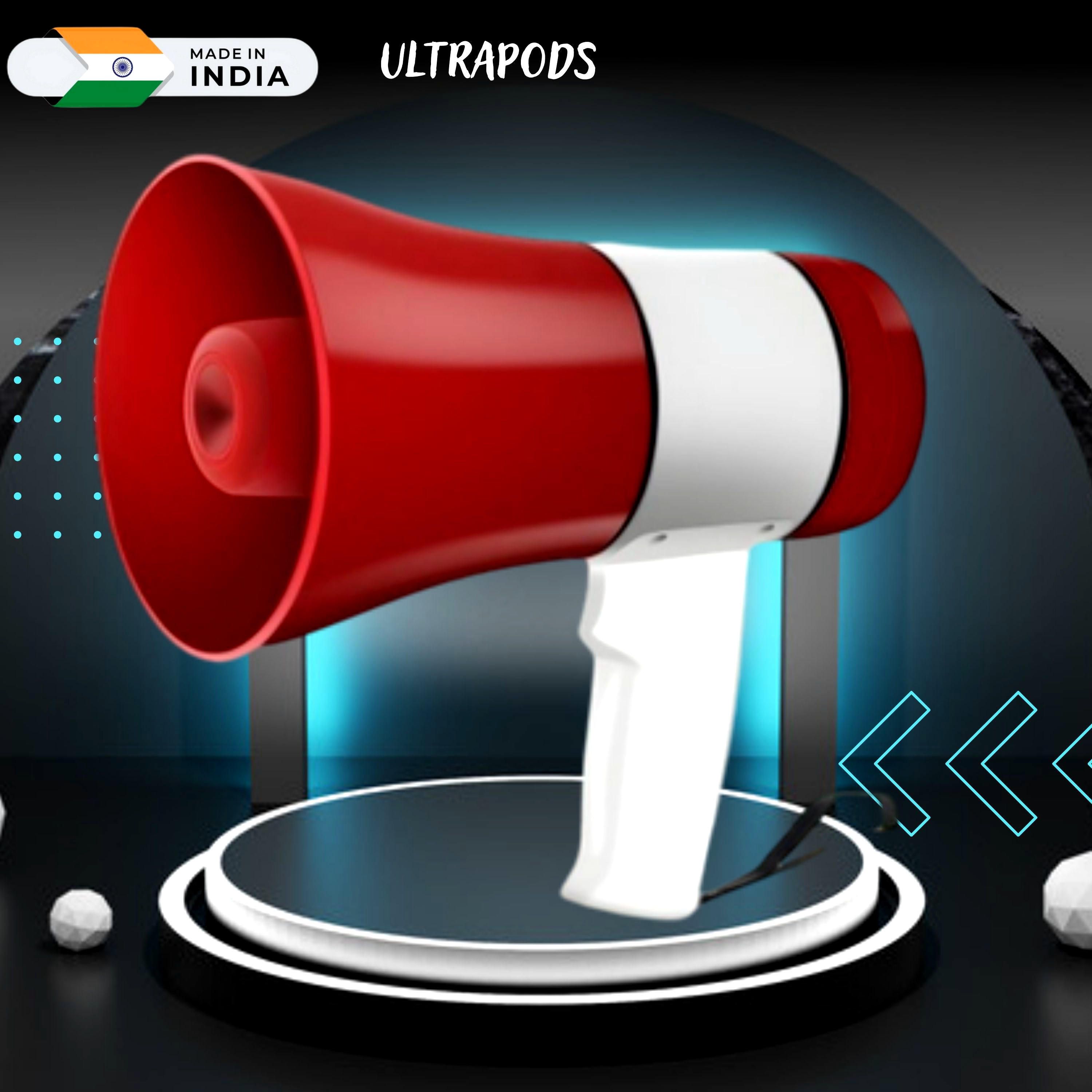 R483 MEGAPHONE -Robust Audio Quality,Innovative Features with USB,TF,240s record Indoor, Outdoor PA System-image-47