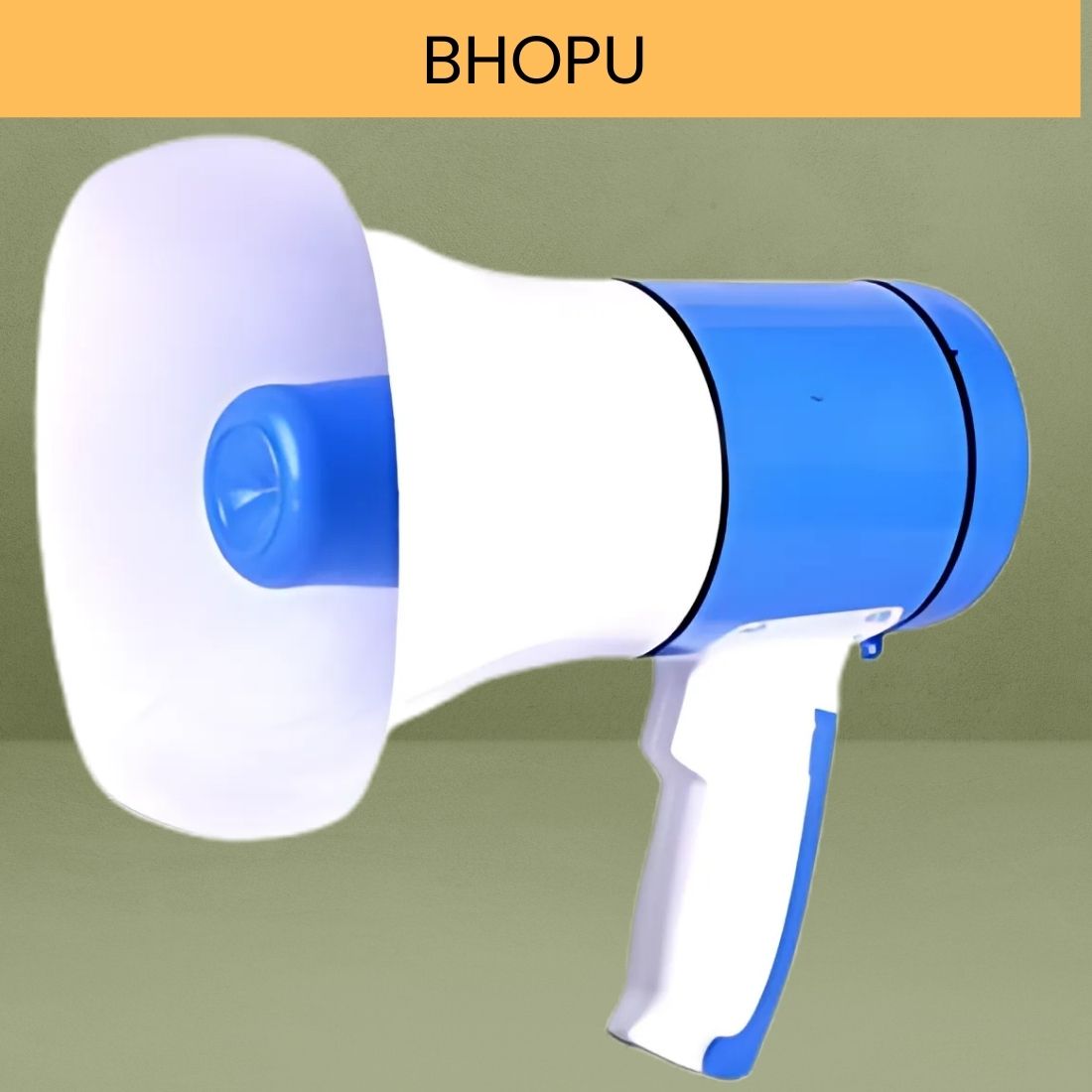 Bhopu Portable Megaphone, Siren Loudspeaker Function & Long Battery LifeBP340 Outdoor PA System-image-12