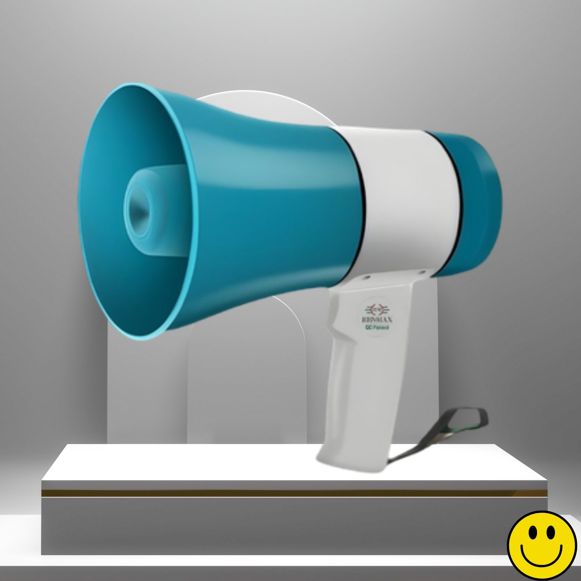 clairbell Handheld Megaphone with Siren, Microphone & Rechargeable for Outdoor EventsB76 Megaphone Portable Megaphone Siren Loudspeaker Function &Long Battery BackupI76 Outdoor PA System image 1