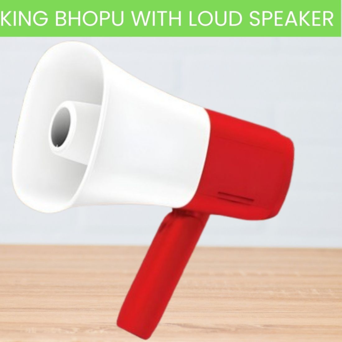 guggu King Bhopu Portable Megaphone, Siren Loudspeaker With Rechargeable BatteryVT179 King Bhopu Portable Megaphone, Siren Loudspeaker With Rechargeable BatteryVH179 Outdoor PA System-picture-16