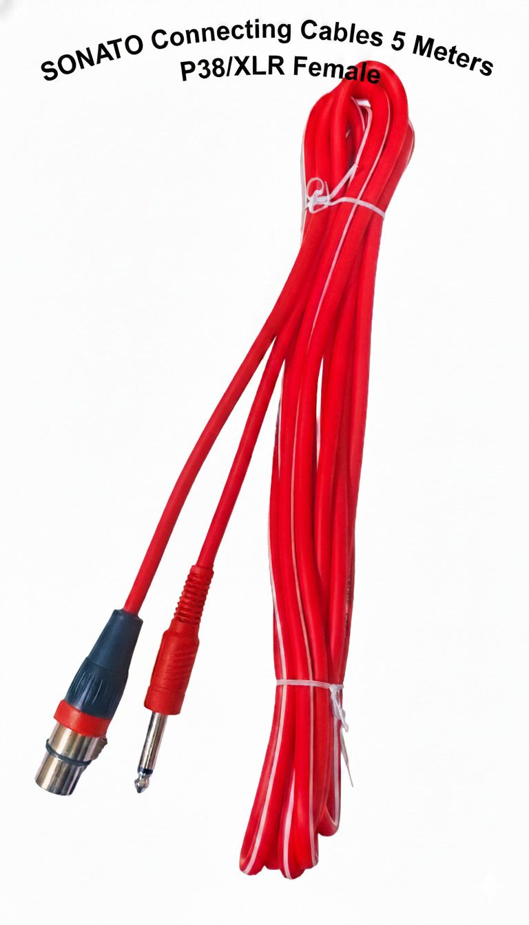 sonato Connecting Cables 5 Meters P38/XLR Female Indoor, Outdoor PA System-picture-30