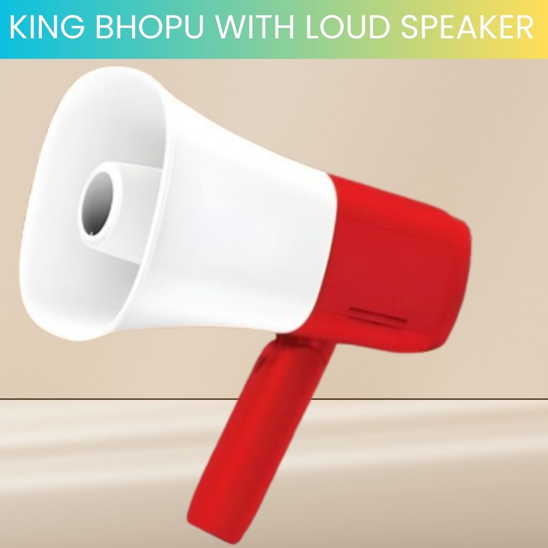 guggu King Bhopu Portable Megaphone, Siren Loudspeaker With Rechargeable BatteryXT257 King Bhopu Portable Megaphone, Siren Loudspeaker With Rechargeable BatteryXH257 Outdoor PA System-picture-36