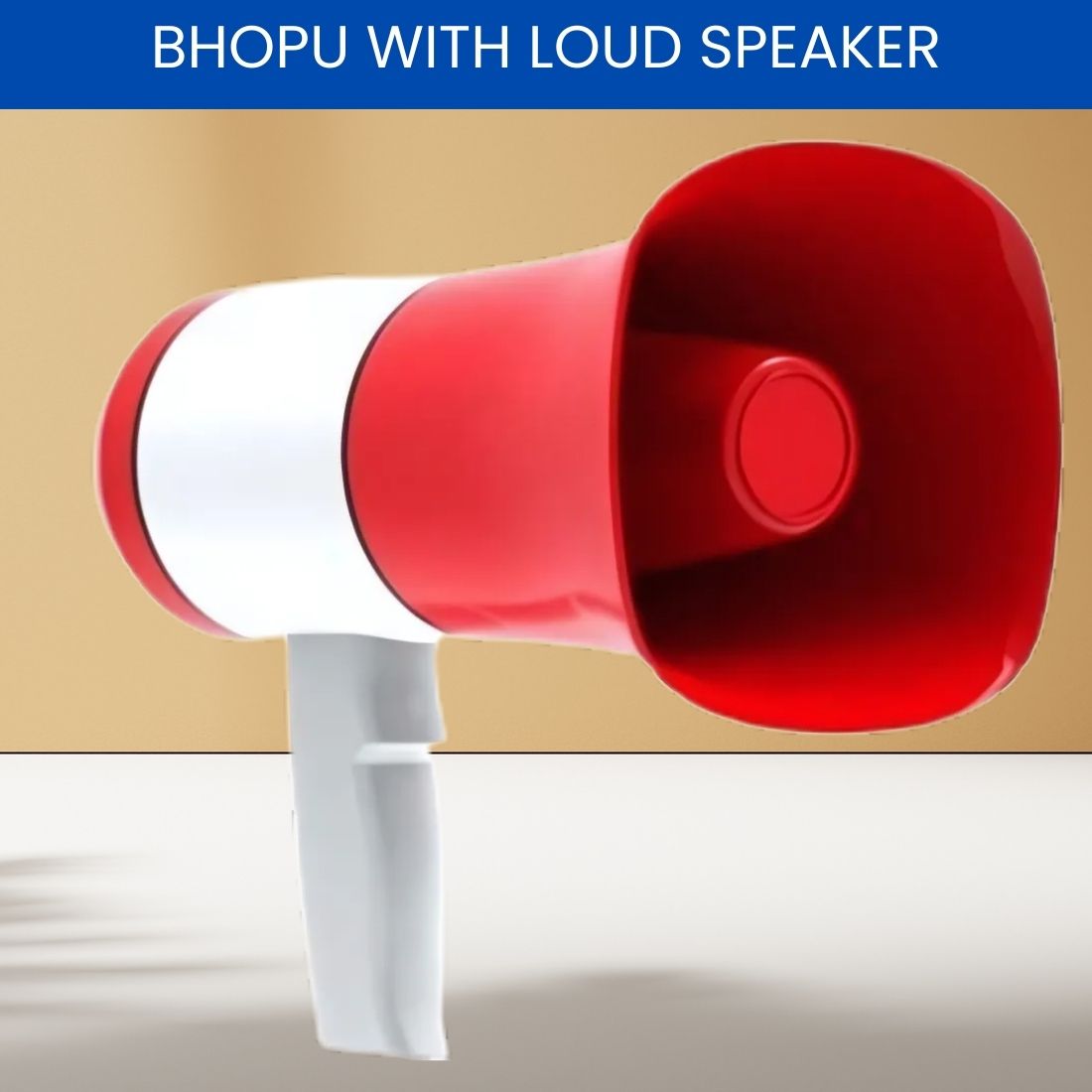 Bhopu Portable Megaphone, Siren Loudspeaker Function & Long Battery LifeVO104 Outdoor PA System-image-13
