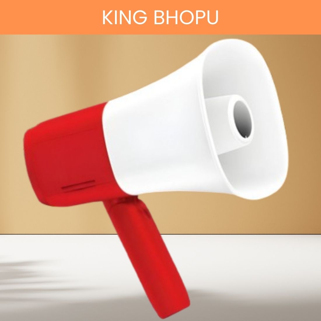 guggu King Bhopu Portable Megaphone, Siren Loudspeaker With Rechargeable BatteryXT457 King Bhopu Portable Megaphone, Siren Loudspeaker With Rechargeable BatteryXH457 Outdoor PA System-picture-21
