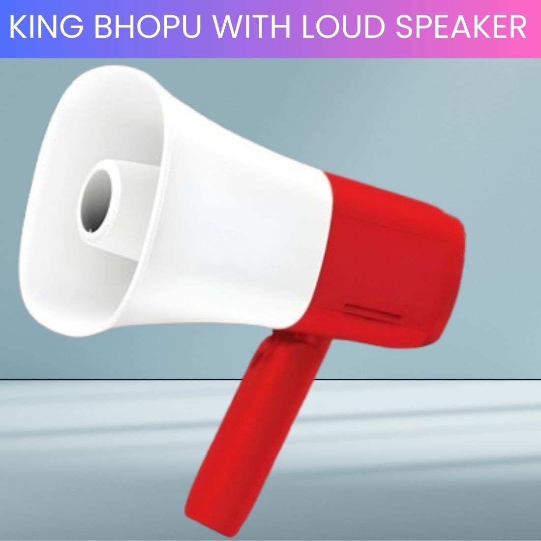 guggu King Bhopu Portable Megaphone, Siren Loudspeaker With Rechargeable BatteryXT367 King Bhopu Portable Megaphone, Siren Loudspeaker With Rechargeable BatteryXH367 Outdoor PA System-picture-20