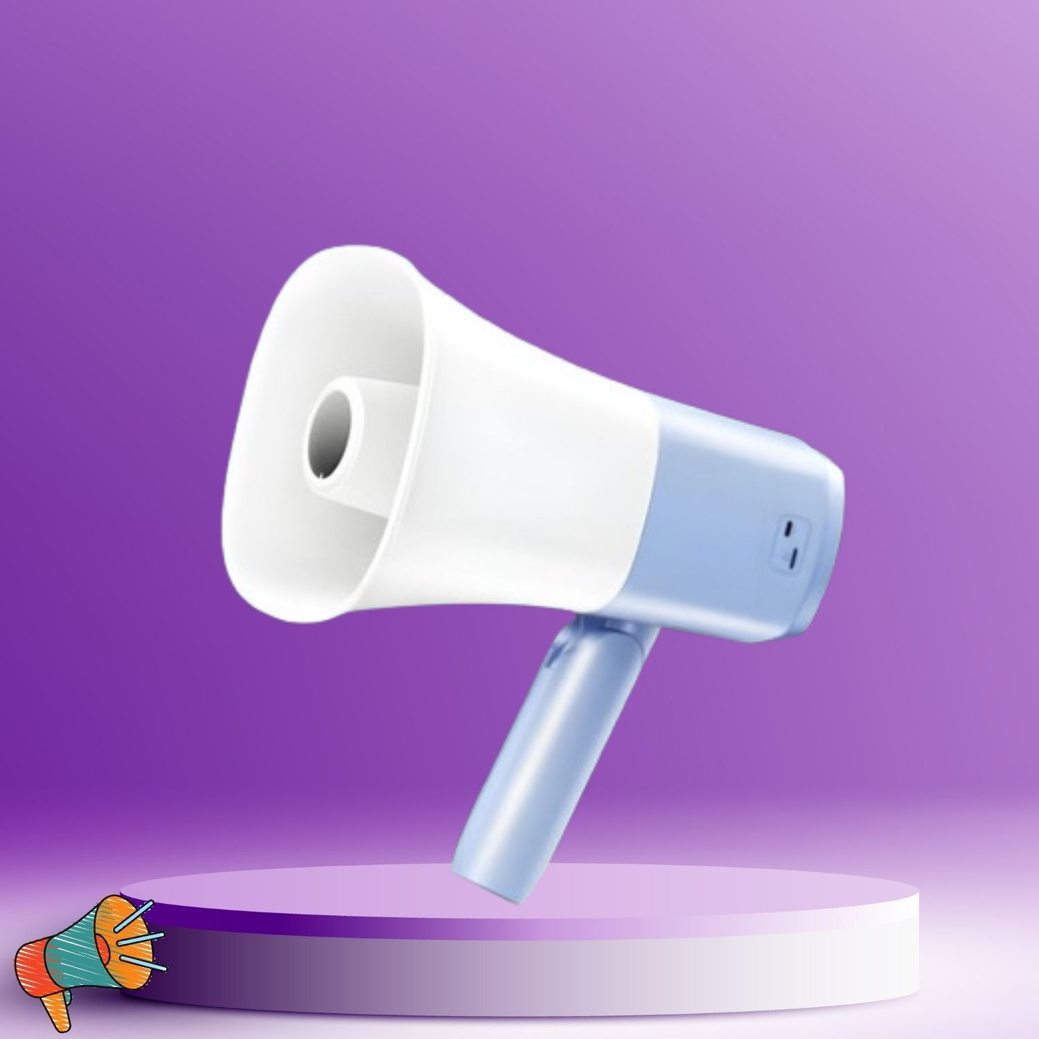 clairbell Handheld Megaphone with Siren, Microphone & Rechargeable for Outdoor EventsB124 Megaphone Portable Megaphone Siren Loudspeaker Function &Long Battery Backupd124 Outdoor PA System-picture-36