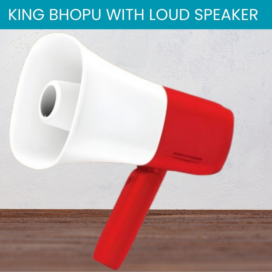 guggu King Bhopu Portable Megaphone, Siren Loudspeaker With Rechargeable BatteryCT243 King Bhopu Portable Megaphone, Siren Loudspeaker With Rechargeable BatteryCH243 Outdoor PA System-picture-10