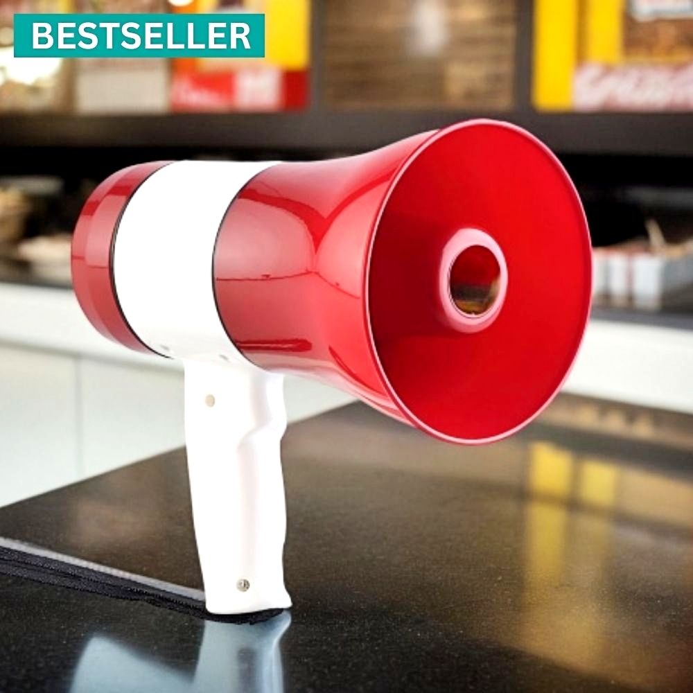Handheld (Megaphone with Recorder) (Bhopu Talk Record Play) & Siren MusicZL609 Handheld (Megaphone) (Bhopu) Horn with USB & SD Card Port for AnnouncingXZ616 Outdoor, Indoor PA System-image-47