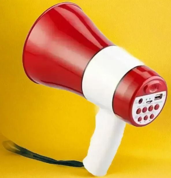 A970 Mic 11 Powerful and Lightweight Loud Megaphone Speaker with Built In Mic Indoor, Outdoor PA System