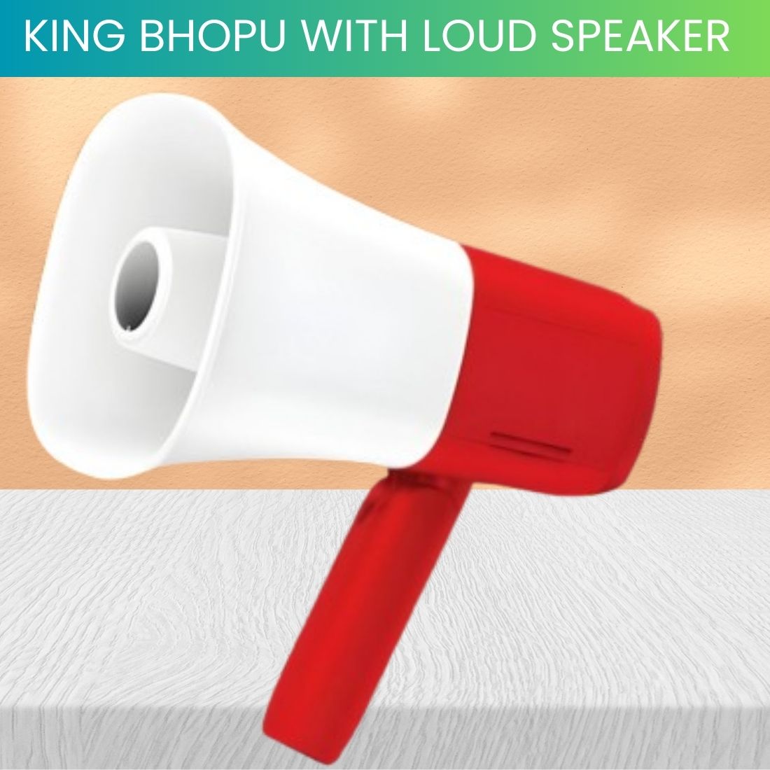 guggu King Bhopu Portable Megaphone, Siren Loudspeaker With Rechargeable BatteryZT371 King Bhopu Portable Megaphone, Siren Loudspeaker With Rechargeable BatteryZH371 Outdoor PA System-picture-24