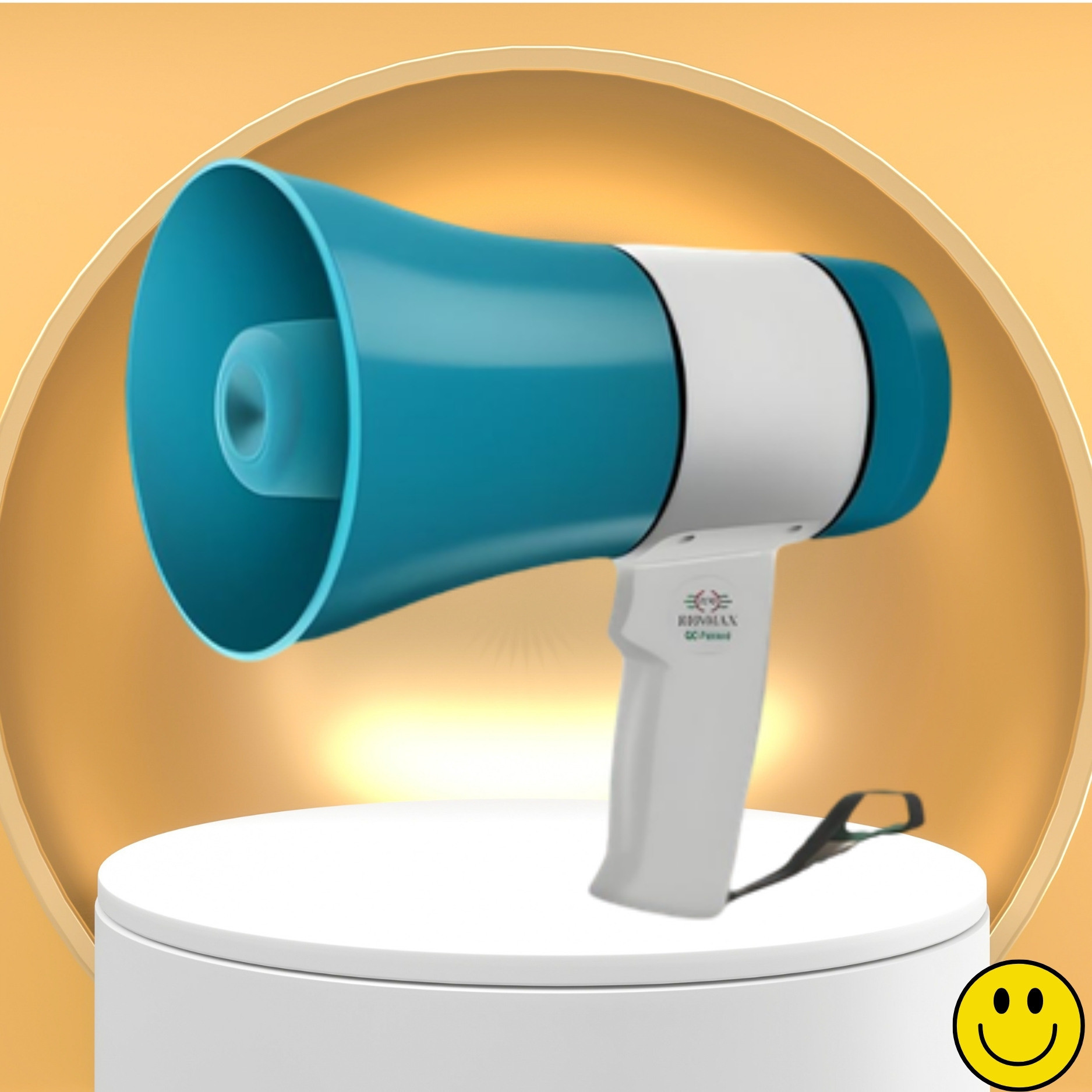 clairbell Handheld Megaphone with Siren, Microphone & Rechargeable for Outdoor EventsB82 Megaphone Portable Megaphone Siren Loudspeaker Function &Long Battery BackupI82 Outdoor PA System image 1