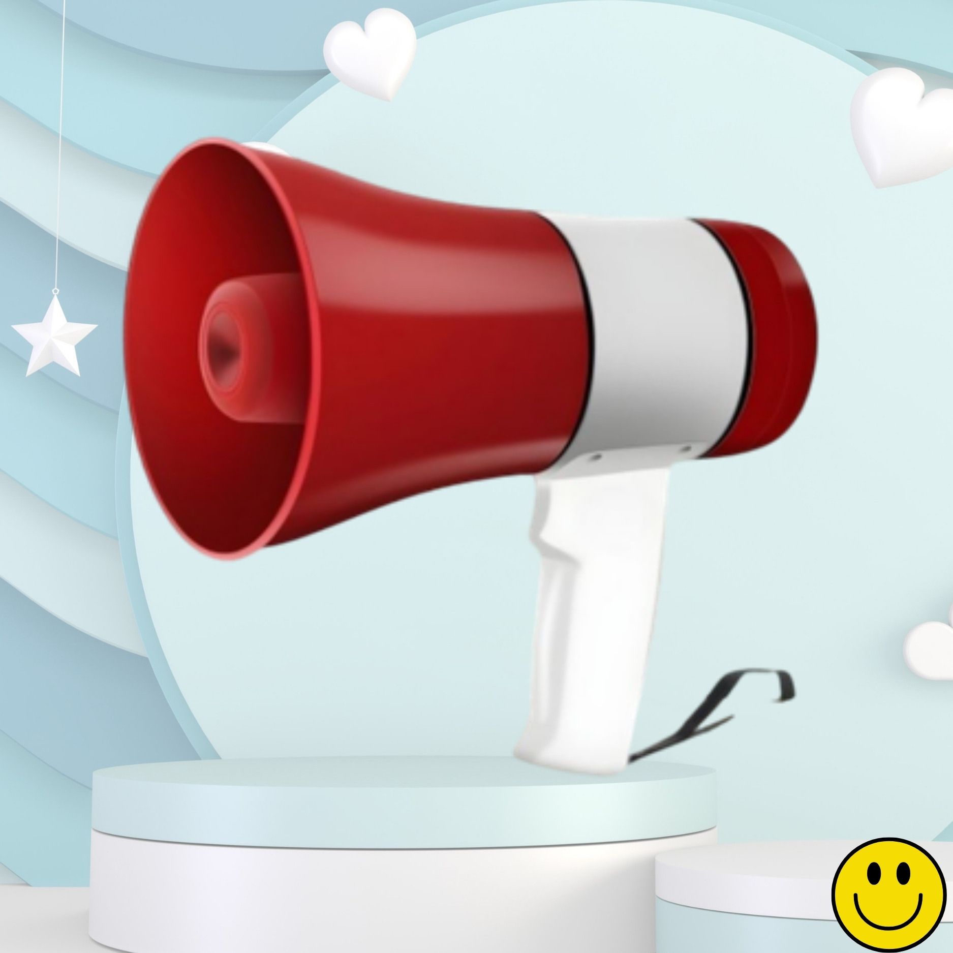 sacro Handheld Megaphone with Siren, Microphone & Rechargeable for Outdoor EventsB448 Megaphone Portable Megaphone Siren Loudspeaker Function &Long Battery BackupQ448 Outdoor PA System-picture-1
