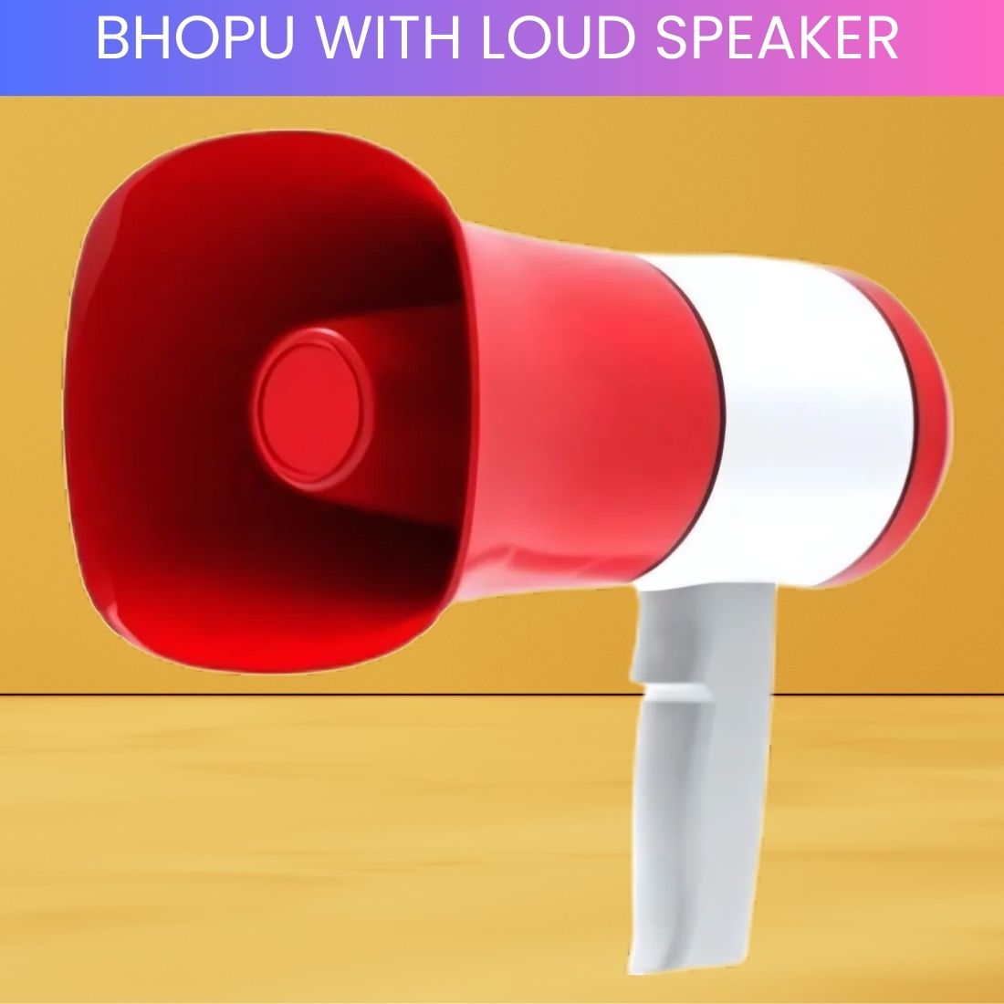 sacro Bhopu Portable Megaphone, Siren Loudspeaker Function & Long Battery LifeBT245 Bhopu Portable Megaphone, Siren Loudspeaker Function & Long Battery LifeBP245 Outdoor PA System-picture-1