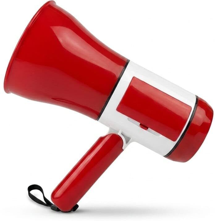 mfashion786 Megaphone with Bluetooth, USB, TF Card, 240 Seconds Recording and Siren Portable PA Speaker Indoor, Outdoor PA System-picture-45