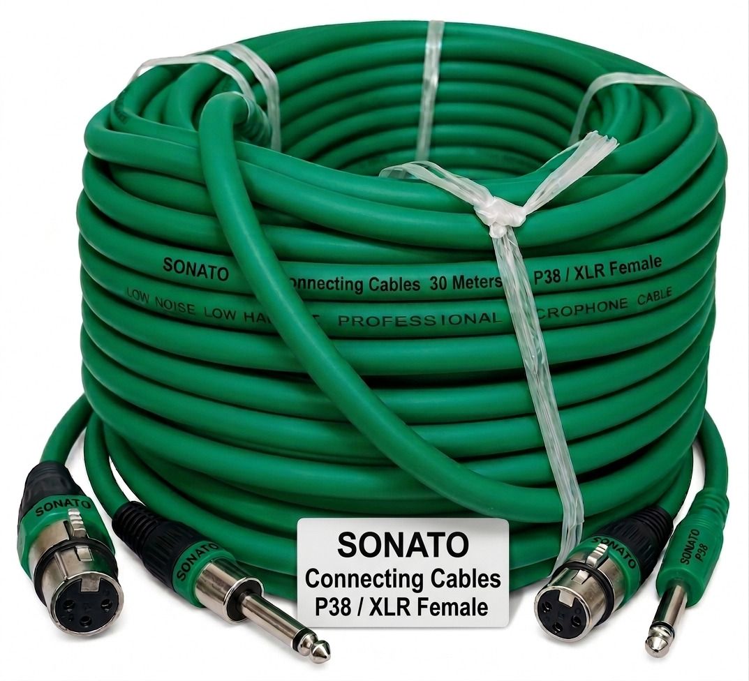 sonato Connecting Cables 30 Meters P38 / XLR Female Indoor, Outdoor PA System-picture-37
